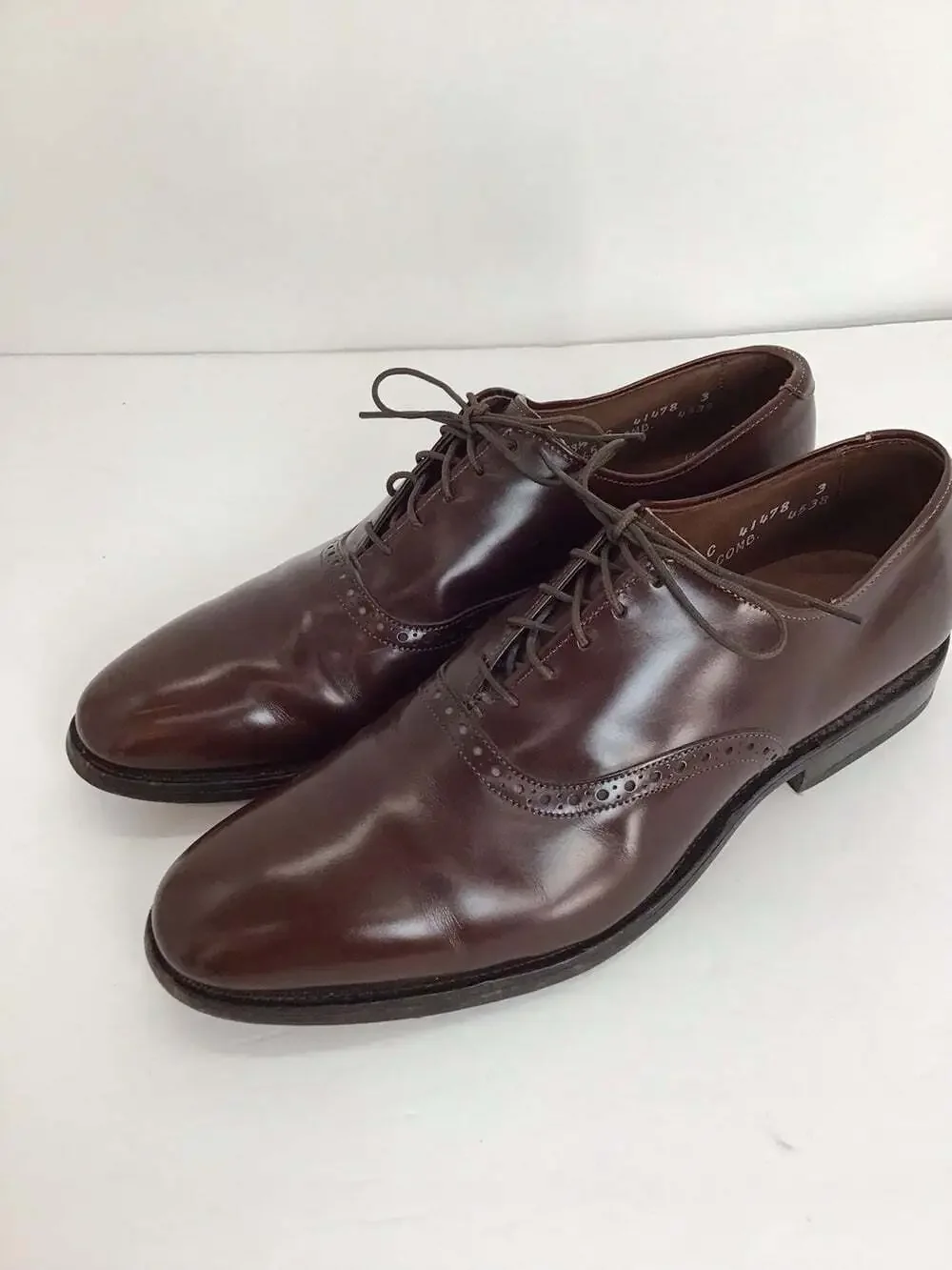Allen Edmonds Men’s Danbury Burgundy Leather Oxfords Dress Shoes Office Sz 8.5C